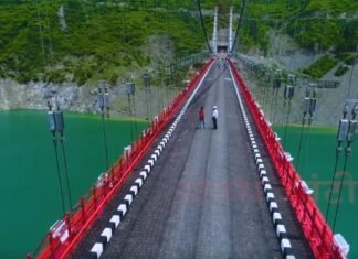 खत्म हुआ टिहरी प्रतापनगर क्षेत्र की करीब ढाई लाख की आबादी का 14 वर्षों का वनवास,देश का सबसे लंबा पुल डोबरा-चांठी जनता को समर्पित