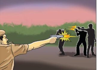 उत्तराखंड एसटीएफ और शातिर बदमाश कुलदीप सिंह केडी के बीच बिजनौर में मुठभेड़,केडी को लगी गोली