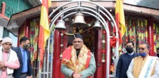 रूद्रप्रयाग दौरे पर पहुंचे मुख्यमंत्री त्रिवेंद्र रावत ने किया 85 करोड़ 94 लाख की योजनाओं का शिलान्यास एवं लोकार्पण