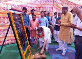 विधानसभा अध्यक्ष प्रेमचंद अग्रवाल ने 3.66 करोड़ की कृष्णा नगर पेयजल योजना का किया शिलान्यास