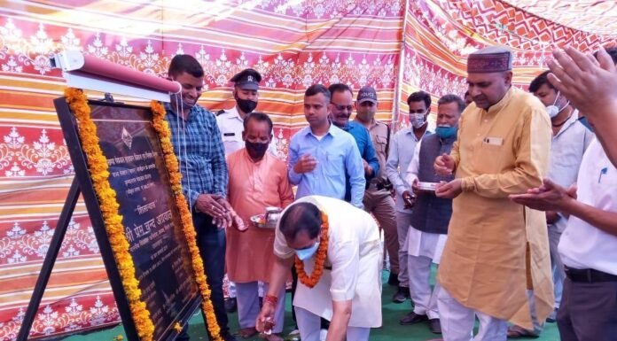 विधानसभा अध्यक्ष प्रेमचंद अग्रवाल ने 3.66 करोड़ की कृष्णा नगर पेयजल योजना का किया शिलान्यास