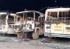 उत्तराखंडः-रामनगर में रोडवेज की तीन बसों में आग लगने से मचा हड़कंप