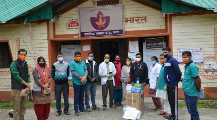 बाबा केदार की नगरी केदार घाटी के ग्रामीणों को कोरोना संक्रमण से बचाने के लिए हंस फाउंडेशन की बड़ी मुहिम,गांवों के सामुदायिक स्वास्थ्य केंद्रों तक पहुंचाए जन स्वास्थ्य रक्षक उपकरण