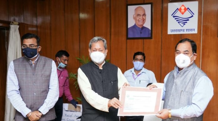 उत्तराखंड में कोरोना से जंग लड़ने के लिए प्रदूषण नियंत्रण बोर्ड की बड़ी मदद,मुख्यमंत्री राहत कोष में दी 25 करोड़ की धनराशि