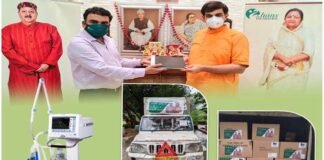 ‘अहर्निशं सेवामहे’ के संकल्प के साथ कोरोना संक्रमण से लड़ने के लिए हंस फाउंडेशन ने एम्स ऋषिकेश के लिए रवाना की वेंटिलेटर की पहली खेप
