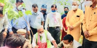 विश्व पर्यावरण दिवस पर पूर्व सीएम त्रिवेन्द्र ने देहरादून के दूरस्थ इठारना गांव में किया वृक्षारोपण