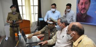 मुख्यमंत्री तीरथ रावत ने टिहरी में किया ई-सुरक्षा चक्र हेल्पलाईन नम्बर का किया शुभारंभ