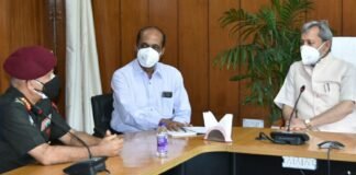 मुख्यमंत्री तीरथ रावत से मिले सेन्ट्रल कमांड के जी.ओ.सी.इंचार्ज,सीमान्त क्षेत्रों के विकास पर किया विचार-विमर्श