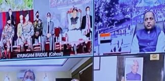 रक्षा मंत्री राजनाथ सिंह की चीन को दो टूक,कहा कोई हमें आंख दिखाए यह हमें मंजूर नहीं,लेह से देश में बीआरओ द्वारा दूरस्थ एवं दुर्गम क्षेत्रों में बनाये गये पुलों का किया लोकार्पण