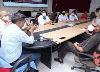 सचिव आपदा प्रबन्धन ने किया विभिन्न समाचार एजेंसियों के प्रतिनिधियों से संवाद कहा,आपदा की स्थिति में आम जनता तक पहुंचे सही जानकारी