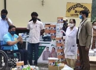 उत्तराखंड में हंस फाउंडेशन की सेवाओं को भूतपूर्व सैनिकों का सैल्यूट,कोरोना संक्रमण के बचाव के लिए चमोली के थाराली ब्लॉक के सीमांत गांव तक पहुंचाई कोरोना रक्षक सामाग्री