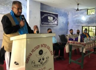 गोरखा मिलिट्री इंटर कॉलेज की लीज जल्द होगी नवीनीकृत:-कैबिनेट मंत्री गणेश जोशी