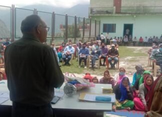 जोशीमठ में सांसद ग्राम योजना के अंतर्गत बी०डी०पी० की बैठक में कई परियोजनाओं पर हुई चर्चा