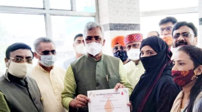 पूर्व मुख्यमंत्री त्रिवेंद्र रावत ने भाजपा अल्पसंख्यक मोर्चा उत्तराखण्ड द्वारा आयोजित रक्तदान शिविर में शामिल होकर रक्तदाताओं का किया उत्साहवर्धन