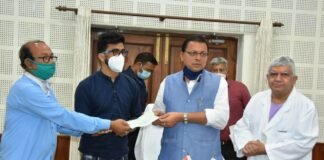 ब्लड कैंसर से पीड़ित अनु धामी के ईलाज के लिए सीएम पुष्कर धामी ने प्रदान की पांच लाख रुपए की राशि