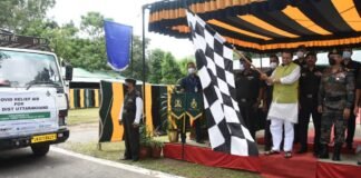 मुख्यमंत्री पुष्कर धामी ने 127 ईको बटालियन द्वारा प्रदान की गई कोविड राहत सामग्री का किया फ्लैग ऑफ