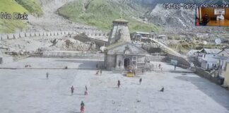 मुख्यमंत्री पुष्कर धामी ने ड्रोन के माध्यम से किया केदारनाथ धाम के पुनर्निर्माण कार्यों का निरीक्षण