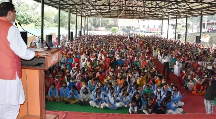 मुख्यमंत्री पुष्कर धामी ने की मसूरी विधानसभा के गुनियाल गांव पंपिग पेयजल योजना और चन्द्रोटी में मिनी ट्यूबवेल लगाने की घोषणा