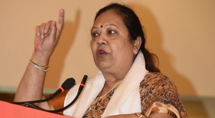 भाजपा राष्ट्रीय महिला मोर्चा कार्यसमिति की बैठक में बोली रेल राज्य मंत्री दर्शना जरदोष,मोदी सरकार की नीतियों के कारण 7 साल में मातृशक्ति हुई सशक्त