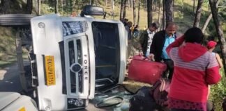 बागेश्वर में टूरिस्ट वाहन दुर्घटनाग्रस्त 5 लोगों की दर्दनाक मौत 15 घायल
