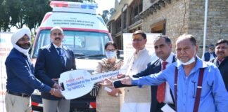 राष्ट्रीय राजमार्ग एवं अवसंरचना विकास निगम ने चमोली एवं उत्तरकाशी जिले को प्रदान की आधुनिक एम्बुलेंस,सीएम धामी ने फ्लैग ऑफ कर किया रवाना