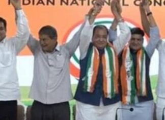 उत्तराखंड विधानसभा चुनाव से पहले भाजपा को बड़ा झटका,परिवहन मंत्री यशपाल आर्य बेटे संजीव आर्य सहित कांग्रेस में शामिल