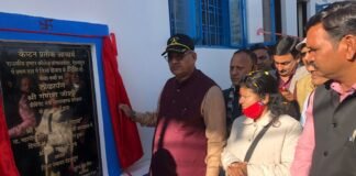 कैबिनेट मंत्री गणेश जोशी ने किया अमर शहीद कैप्टन प्रतीक आचार्य राजकीय इंटर कॉलेज डोभालवाला में विद्यालय भवन का लोकार्पण