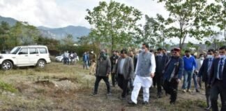 मुख्यमंत्री पुष्कर धामी ने पुरूकुल में बनने वाले सैन्यधाम स्थल का किया निरीक्षण