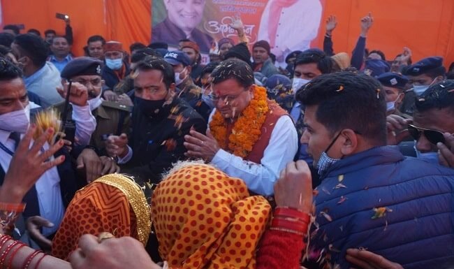 नैनीताल-सीएम पुष्कर धामी ने ओखलकाण्डा में किया लगभग 38 करोड़ रूपये की 23 विभिन्न विकास योजनाओं का लोकार्पण एवं शिलान्यास