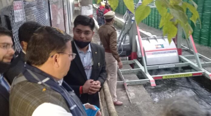 मुख्यमंत्री पुष्कर धामी ने पवलगढ में सरफ़ेस हाइड्रो कायनेटिक परियोजना का किया शुभारम्भ