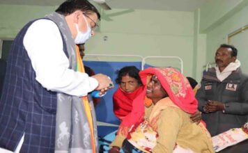 मुख्यमंत्री पुष्कर धामी ने खटीमा पहुंचकर नागरिक चिकित्सालय खटीमा एवं विभिन्न विकास कार्यों का किया स्थलीय निरीक्षण