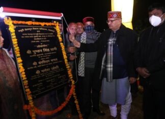 कैबिनेट मंत्री गणेश जोशी ने राजपुर में किया डा.श्यामा प्रसाद मुखर्जी पार्क का लोकार्पण