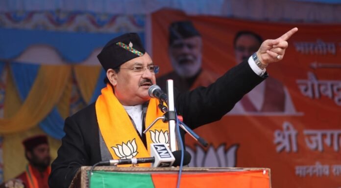 भाजपा के राष्ट्रीय अध्यक्ष जेपी नड्डा ने अगस्त्यमुनि और कोटद्वार में किया जन-सभाओं को संबोधित कहा-कांग्रेस जाति-पाति,भाई-भाई के बीच लगाती लड़ाई