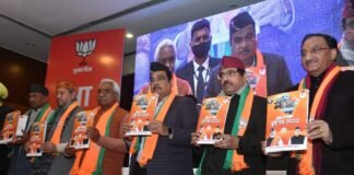 उत्तराखंड विधानसभा चुनावः-भाजपा का घोषणापत्र जारी,नये उत्तराखंड के निर्माण के संकल्प के साथ स्वास्थ्य-शिक्षा,महिलाओं,युवाओं और किसानों के लिए कई बड़े वादे