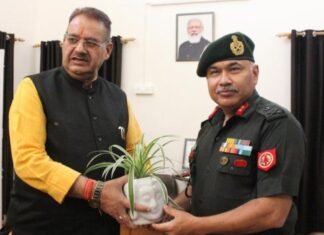 उत्तराखंड-विभिन्न सैन्य मुद्दों को लेकर सैनिक कल्याण मंत्री गणेश जोशी ने की जीओसी मेजर जनरल से वार्ता