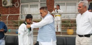 देहरादून डीपीएस में कैबिनेट मंत्री गणेश जोशी ने ताइक्वांडो विजेताओं को प्रदान किए पुरस्कार