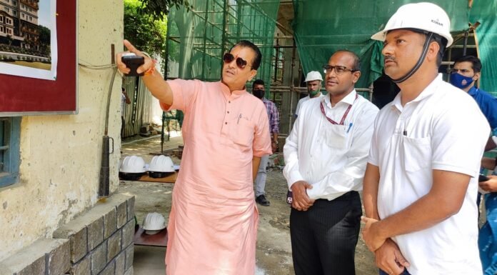 नई दिल्ली में निर्माणाधीन उत्तराखण्ड निवास का संसदीय कार्य मंत्री प्रेम चन्द अग्रवाल ने किया निरीक्षण