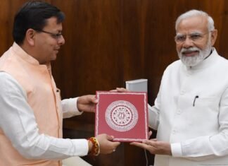 प्रधानमंत्री नरेंद्र मोदी से मिले सीएम पुष्कर धामी,जीएसटी प्रतिकर अवधि बढ़ाए जाने का अनुरोध किया