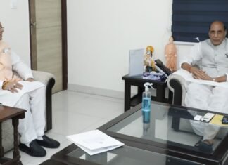 मुख्यमंत्री पुष्कर धामी ने केंद्रीय रक्षा मंत्री राजनाथ सिंह और भाजपा के राष्ट्रीय अध्यक्ष से की शिष्टाचार भेंट