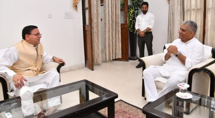 उत्तराखंड-केंद्र स्तर पर लंबित वन विभाग के सभी मामलों का शीघ्र होगा समाधान,सीएम धामी से मिले केन्द्रीय मंत्री भूपेन्द्र यादव