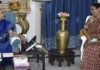 उत्तराखंड विधानसभा अध्यक्ष ऋतु खंडूडी ने उत्तर प्रदेश की राज्यपाल आनंदीबेन पटेल से की शिष्टाचार भेंट