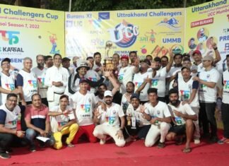 मुंबई-बद्री केदार टीम का उत्तराखंड चैलेंजर कप सीजन-7 पर में पांचवी बार कब्जा