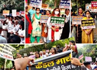 उत्तराखंड की बेटी किरन नेगी के गुनहगारों को फांसी देने की मांग को लेकर एक जुट एक मुट हुए उत्तराखंड समाज के लोग,दिल्ली के जंतर-मंतर पर निकाला कैंडल मार्च