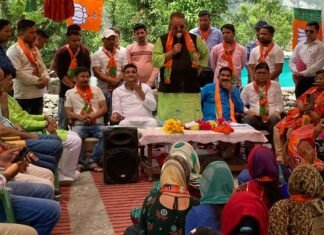 कैबिनेट मंत्री गणेश जोशी ने चंपावत की ग्राम पंचायत झालाकुड़ी में किया चुनावी सभा को संबोधित,सीएम धामी को अधिक से अधिक मतों से विजयी बनाने की की अपील