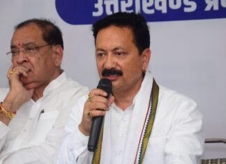 उत्तराखंड-कांग्रेस प्रदेश अध्यक्ष करन माहरा का केंद्र सरकार पर हमला कहा-केंद्र की मोदी सरकार का 8 वर्ष का कार्यकाल निराशाजनक