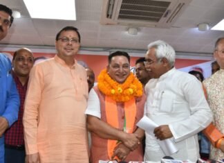 आम आदमी पार्टी के प्रदेश अध्यक्ष रहे दीपक बाली भारतीय जनता पार्टी में शामिल,सीएम धामी ने कहा-आप उत्तराखंड से साफ