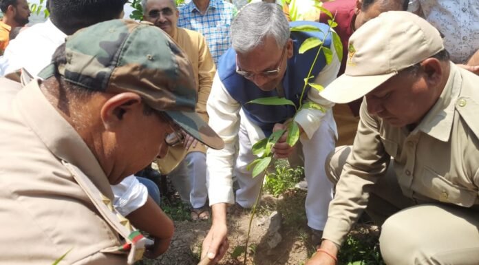 विश्व पर्यावरण दिवस पर पूर्व मुख्यमंत्री त्रिवेंद्र रावत ने कैरवान गांव में रोपा पौधा कहा-वृक्षारोपण के लिए हरेक व्यक्ति को आगे आने की जरूरत