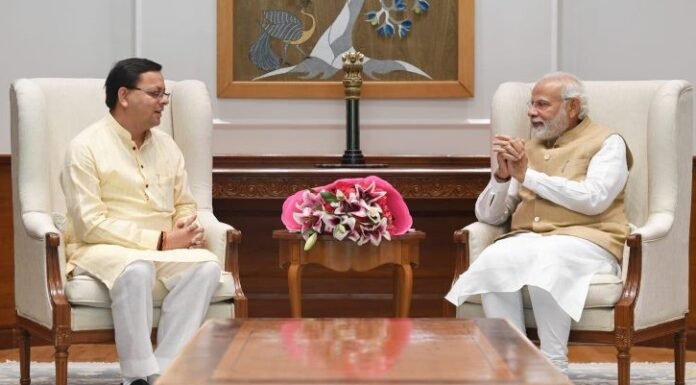 मुख्यमंत्री पुष्कर धामी ने पीएम मोदी से जीएसटी क्षतिपूर्ति की अवधि बढ़ाने व राष्ट्रीय फार्मास्यूटिकल शिक्षा एवं शोध संस्थान की राज्य में शाखा स्थापित किये जाने का किया अनुरोध