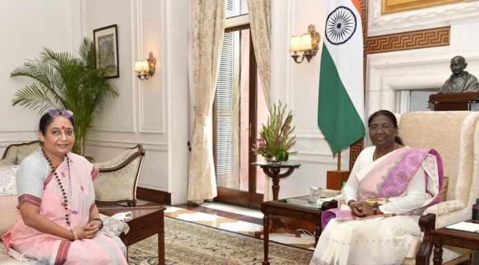 उत्तराखंड विधानसभा अध्यक्ष ऋतु खंडूडी ने राष्ट्रपति द्रौपदी मुर्मू से की शिष्टाचार भेंट