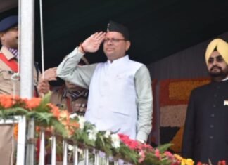 स्वतंत्रता की 75वीं वर्षगांठ पर सीएम धामी ने परेड ग्राउण्ड देहरादून में राज्य के मुख्य कार्यक्रम में किया ध्वजारोहण,गिनाई सरकार की उपलब्धियां